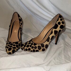Boutique 9 Leopard Print calf hair Women's Heels